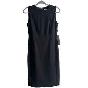 Calvin Klein Black Sleeveless Sheath Dress